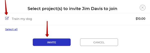 invitation project request