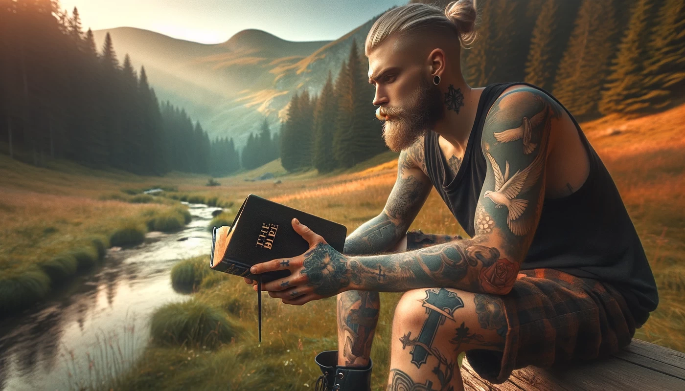 the-enduring-influence-of-the-bible-on-contemporary-tattoo-culture-featuring-a-caucasian-man-with-visible-tattoos